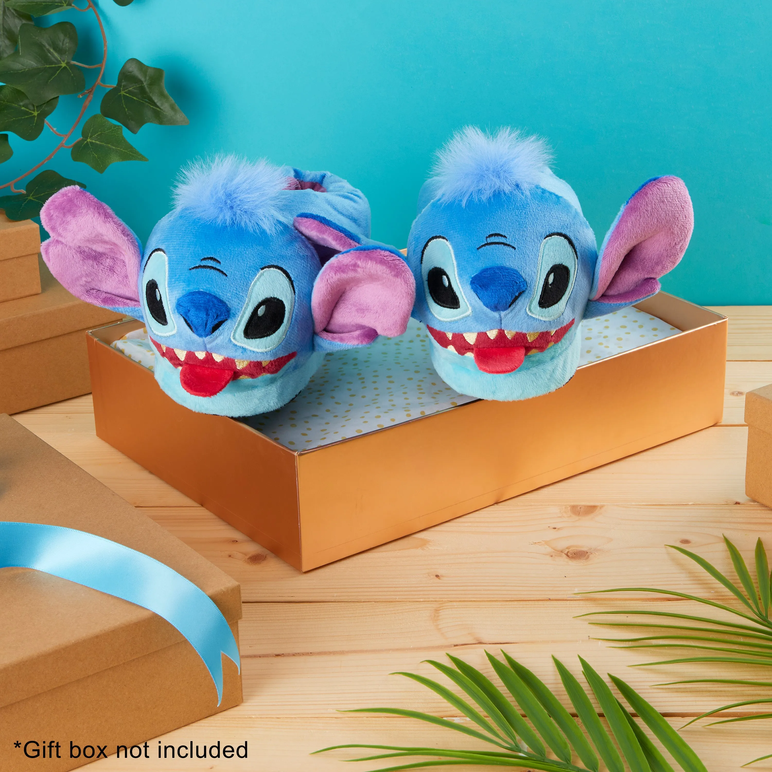Disney Stitch Slippers Kids - 3D Fluffy Baby Yoda Children Warm Slippers Size 11-2