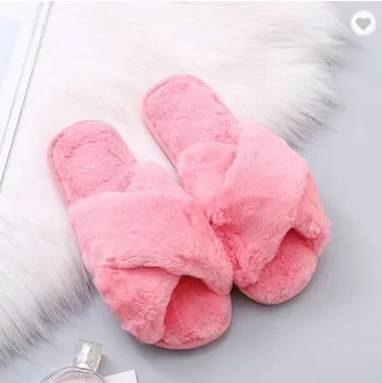 Faux Fur Warm Slippers
