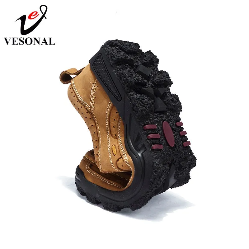 Genuine Leather Casual Work Shoes For Men Oxfords Male Loafers