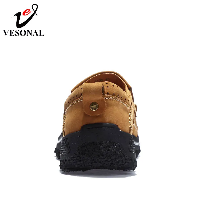 Genuine Leather Casual Work Shoes For Men Oxfords Male Loafers