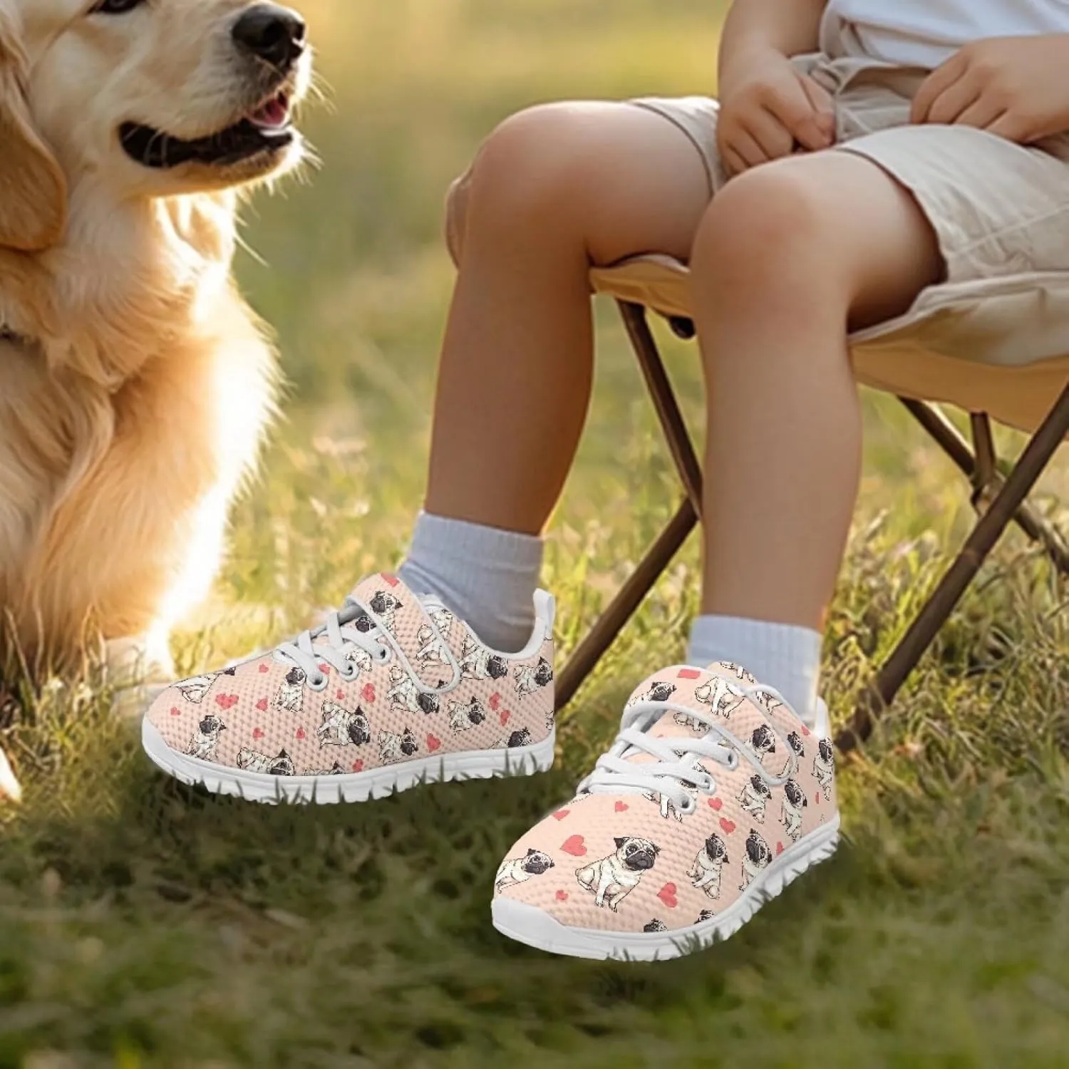 Girls Active Sneakers Boys Running Shoes Kids Slip On Trainers