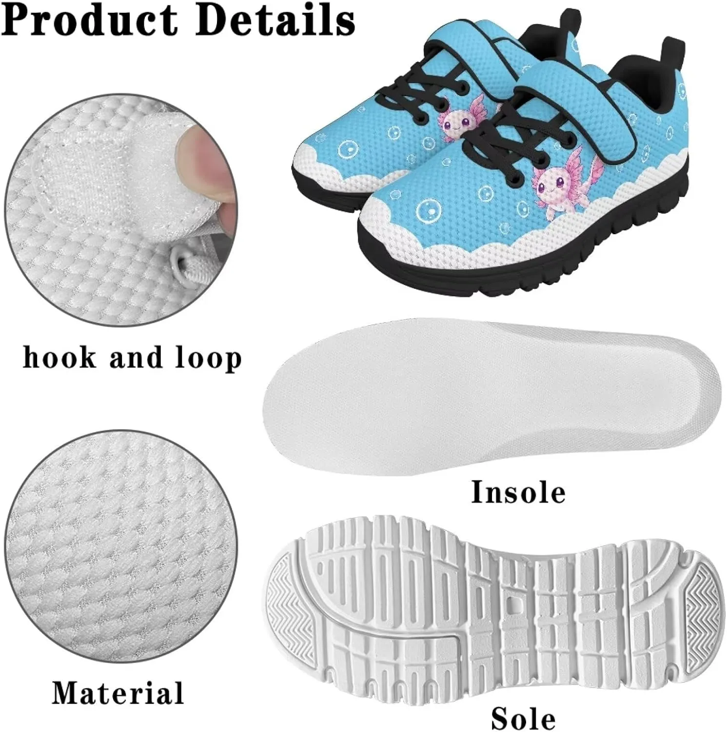 Girls Running Sports Shoes Breathable Kids Athletic Causal Shoes for Daily Wear
