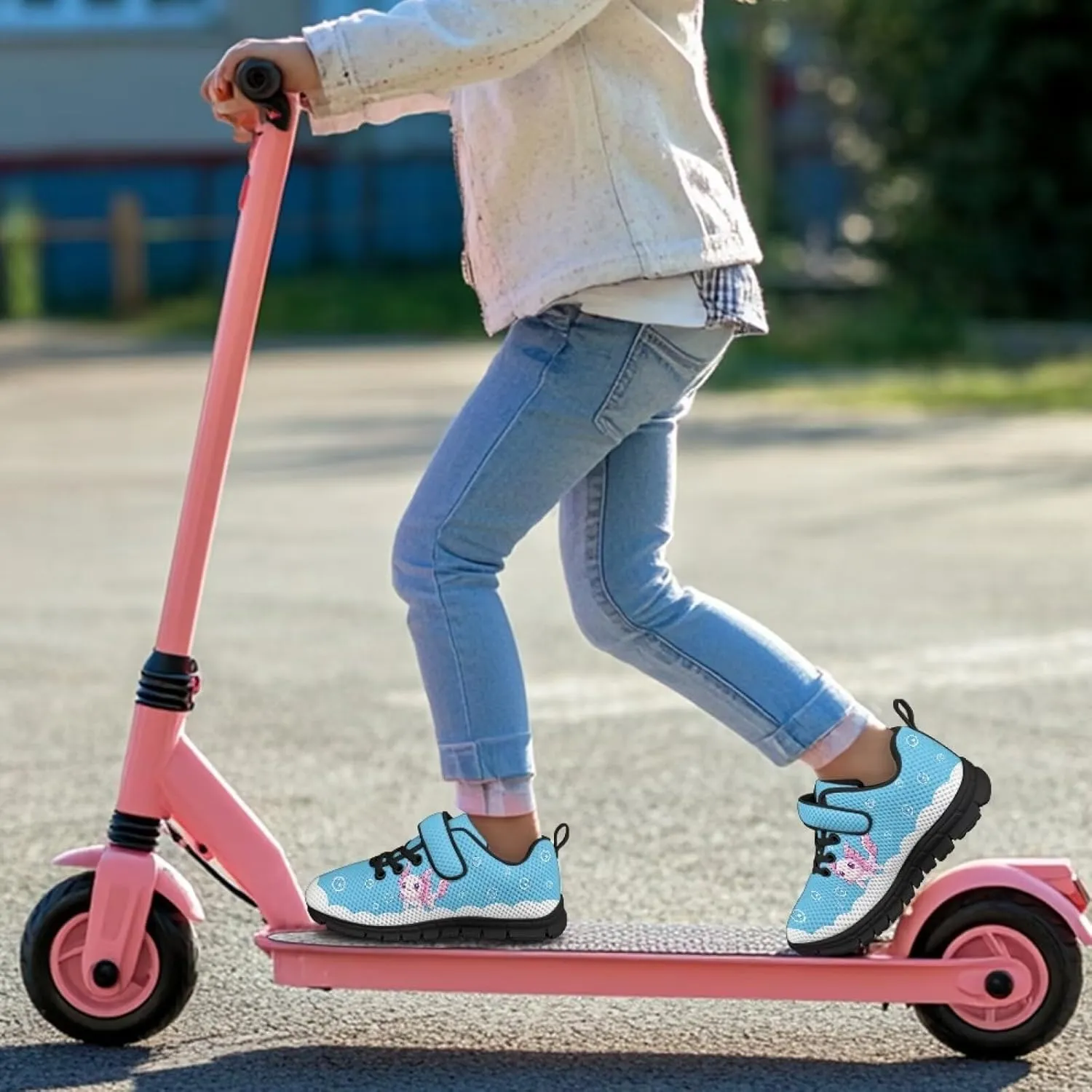 Girls Running Sports Shoes Breathable Kids Athletic Causal Shoes for Daily Wear