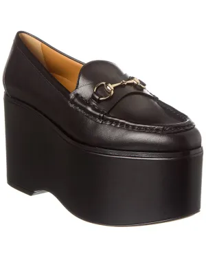 Gucci Horsebit Leather Platform Loafer