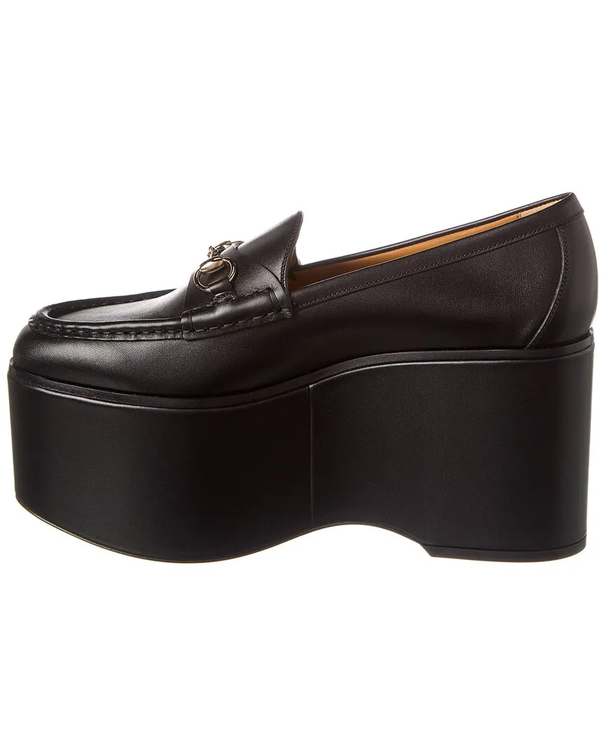 Gucci Horsebit Leather Platform Loafer