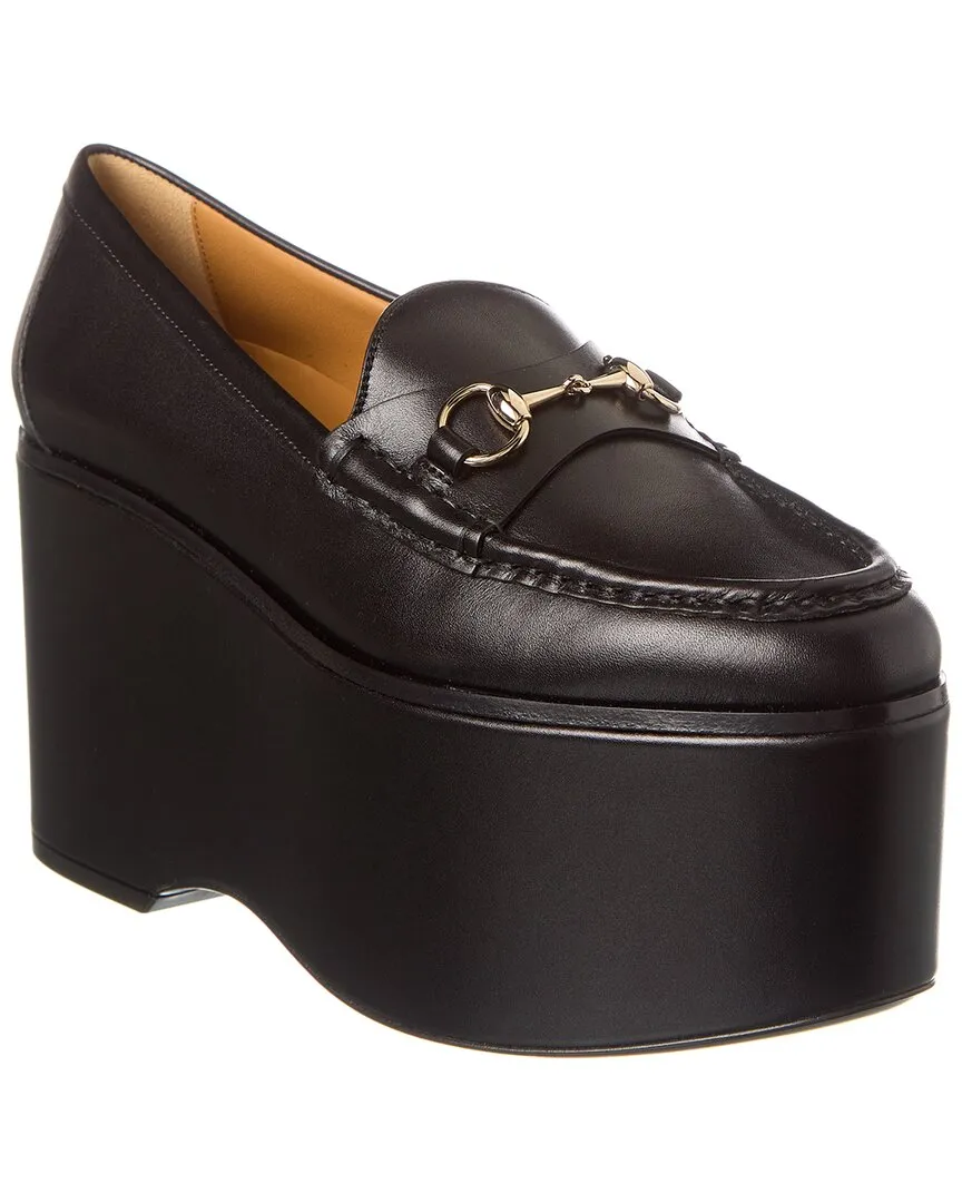 Gucci Horsebit Leather Platform Loafer