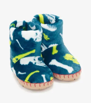 Hatley Fleece Slipper - Dino Fossil