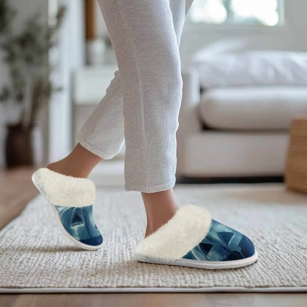 Horror Pumpkin Halloween Keep Warm Cotton Slippers