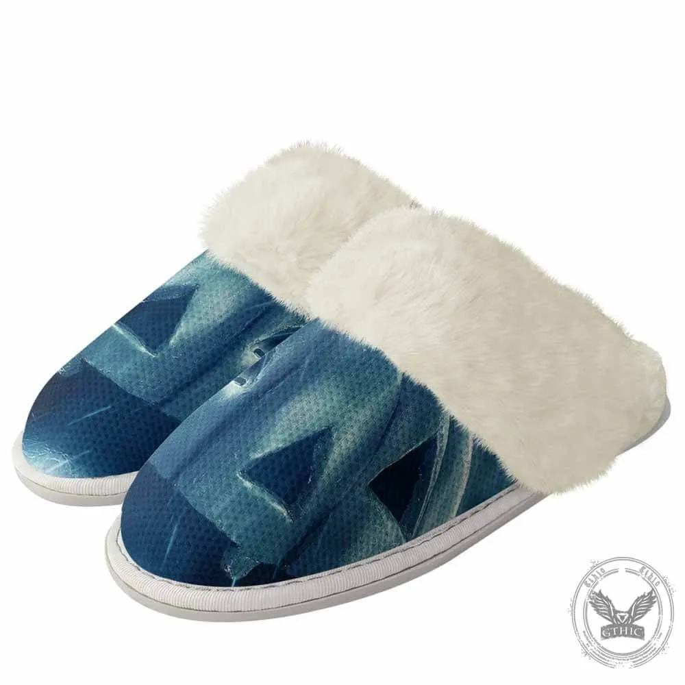Horror Pumpkin Halloween Keep Warm Cotton Slippers