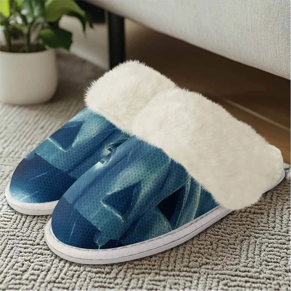 Horror Pumpkin Halloween Keep Warm Cotton Slippers