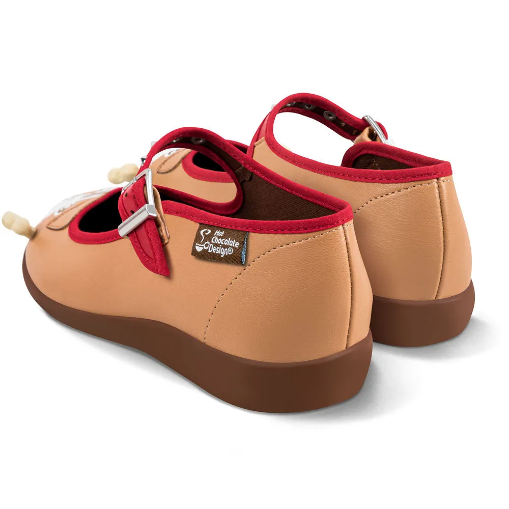 Hot Chocolate Bulldog Mary Jane Flat O004