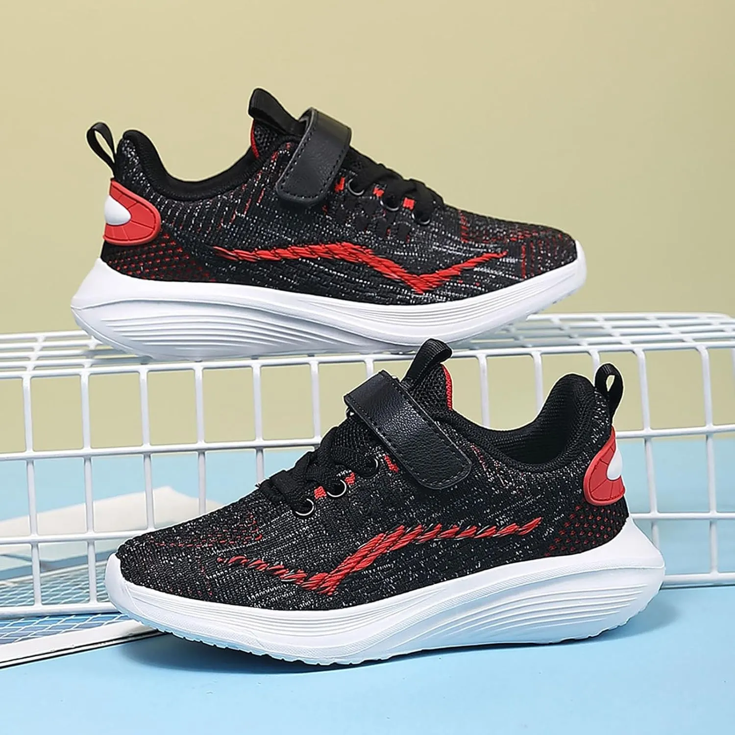 IWIHMIV Girls Athletic Shoes Toddler Tennis Shoes Sneakers for Boys Running Shoes Girls Boys Casual Breathable Sports Shoes