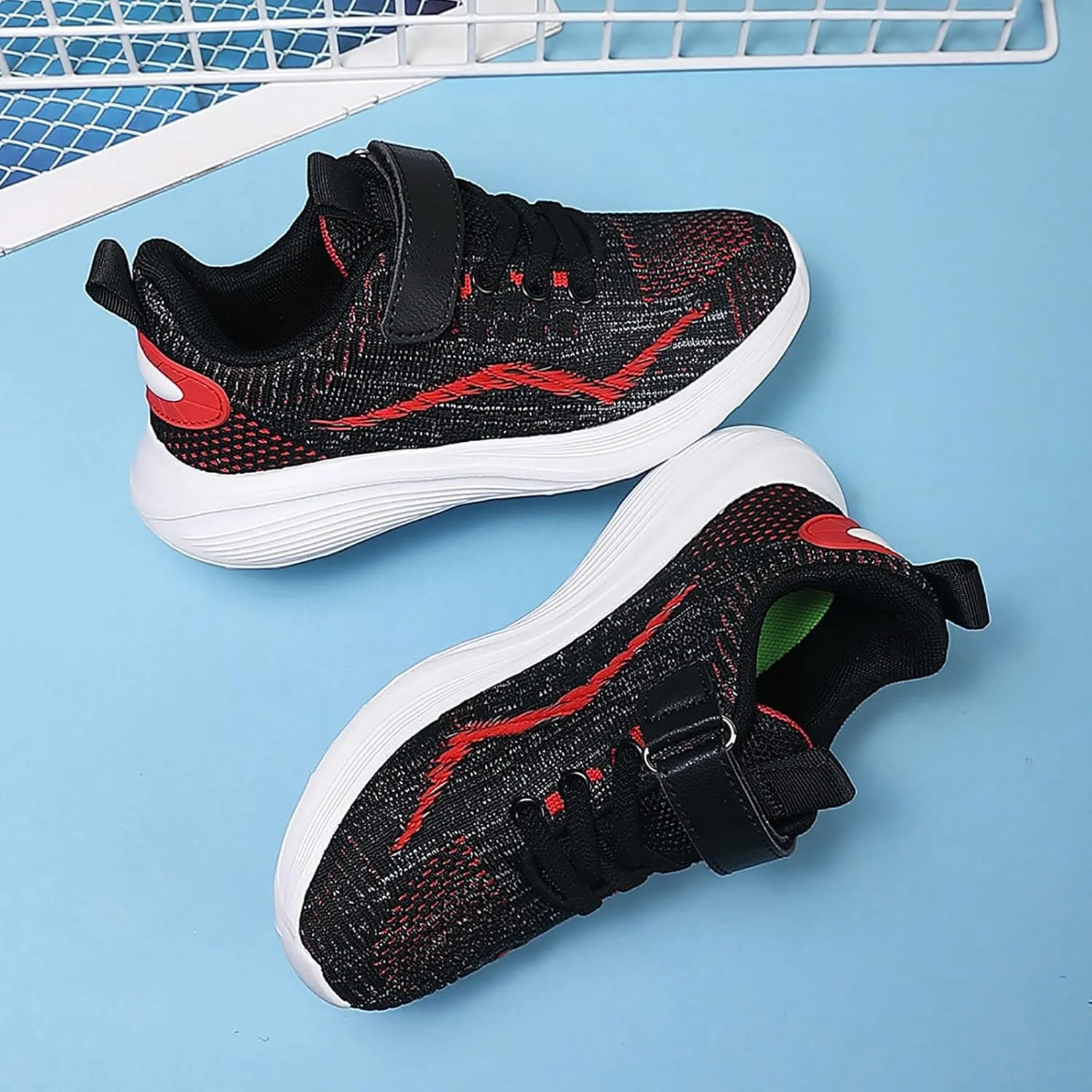 IWIHMIV Girls Athletic Shoes Toddler Tennis Shoes Sneakers for Boys Running Shoes Girls Boys Casual Breathable Sports Shoes