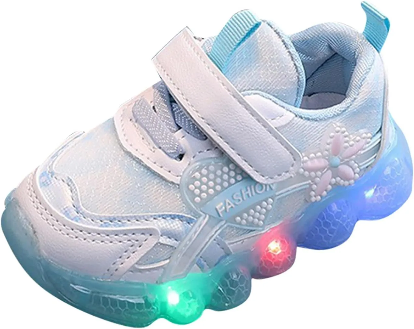 IWIHMIV Girls Tennis Shoes Light Up Shoes Toddler Girls Sneakers Kids Shoes Boys Girls Sport Tennis Running Athletic Walking Sneakers