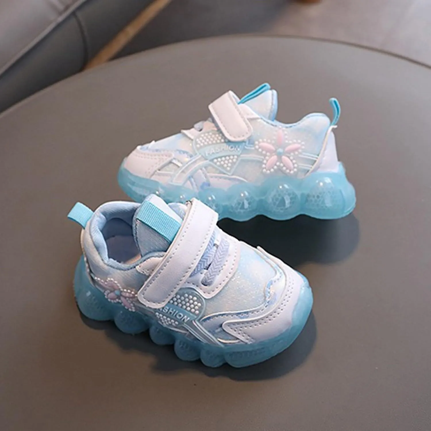 IWIHMIV Girls Tennis Shoes Light Up Shoes Toddler Girls Sneakers Kids Shoes Boys Girls Sport Tennis Running Athletic Walking Sneakers