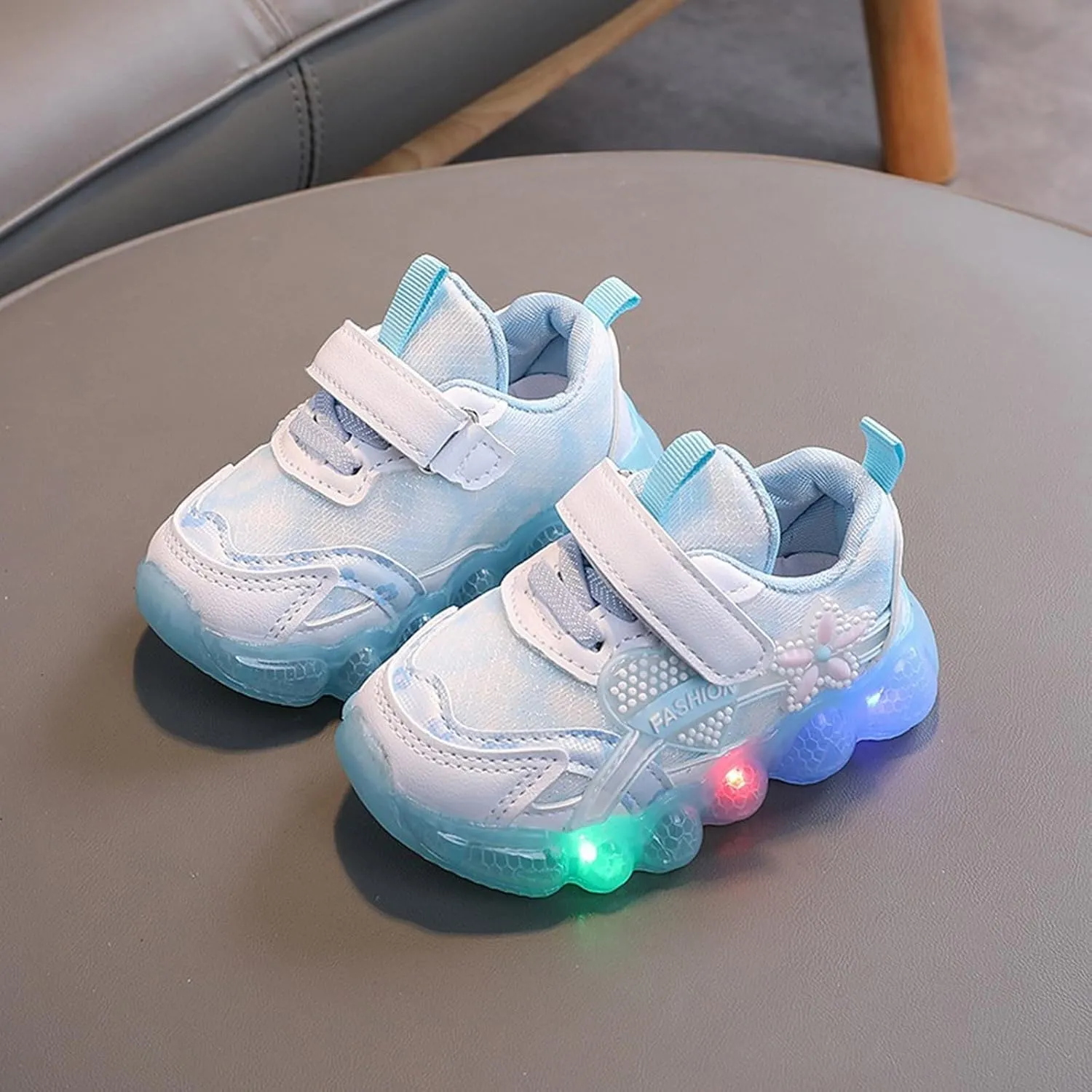IWIHMIV Girls Tennis Shoes Light Up Shoes Toddler Girls Sneakers Kids Shoes Boys Girls Sport Tennis Running Athletic Walking Sneakers