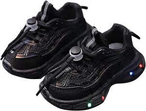 IWIHMIV Little Kid Athletic Shoes Boys Girls Running Tennis Shoes Lightweight Breathable Sport Athletic Non Slip Baby Shoes