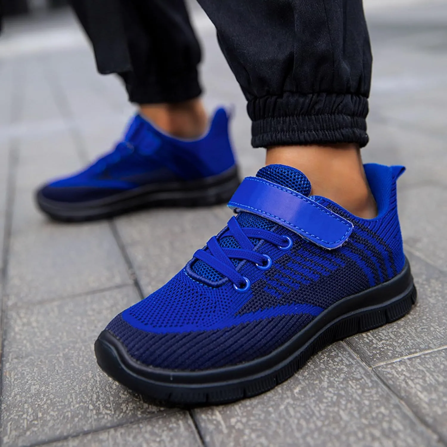 IWIHMIV Toddler Sneaker Boys Slip On Shoes Girls Shoes Lightweight Breathable Comfortable Sport Walking Running Tennis Sneakers