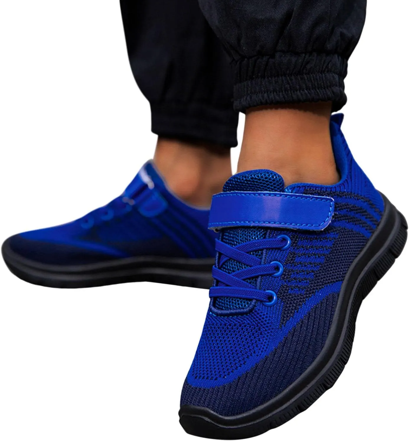 IWIHMIV Toddler Sneaker Boys Slip On Shoes Girls Shoes Lightweight Breathable Comfortable Sport Walking Running Tennis Sneakers