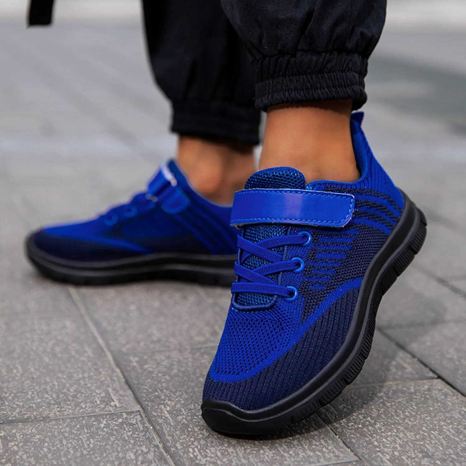 IWIHMIV Toddler Sneaker Boys Slip On Shoes Girls Shoes Lightweight Breathable Comfortable Sport Walking Running Tennis Sneakers