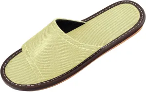 Khaki Yellow Womens Spa Shower Slippers Summer Dorm Home Slides for Bedroom Travel Home