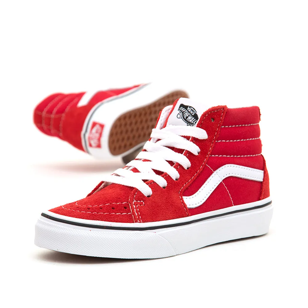 Kids Sk8-Hi (Racing Red / True White) VBU