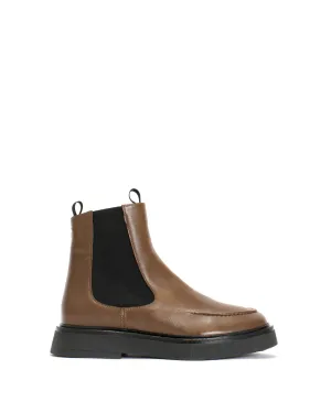 Kikie Soft calf Dark taupe & Black