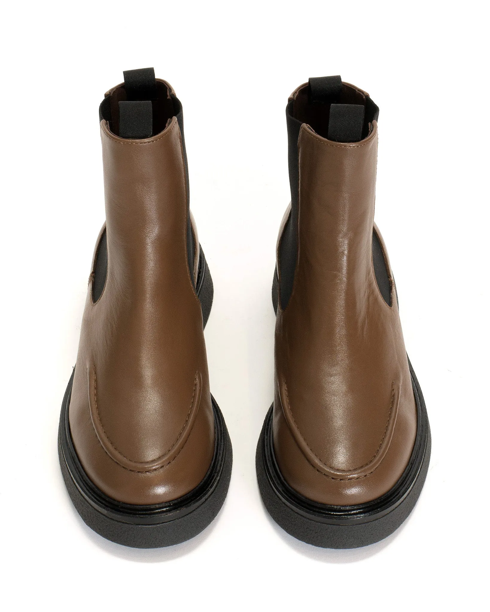 Kikie Soft calf Dark taupe & Black