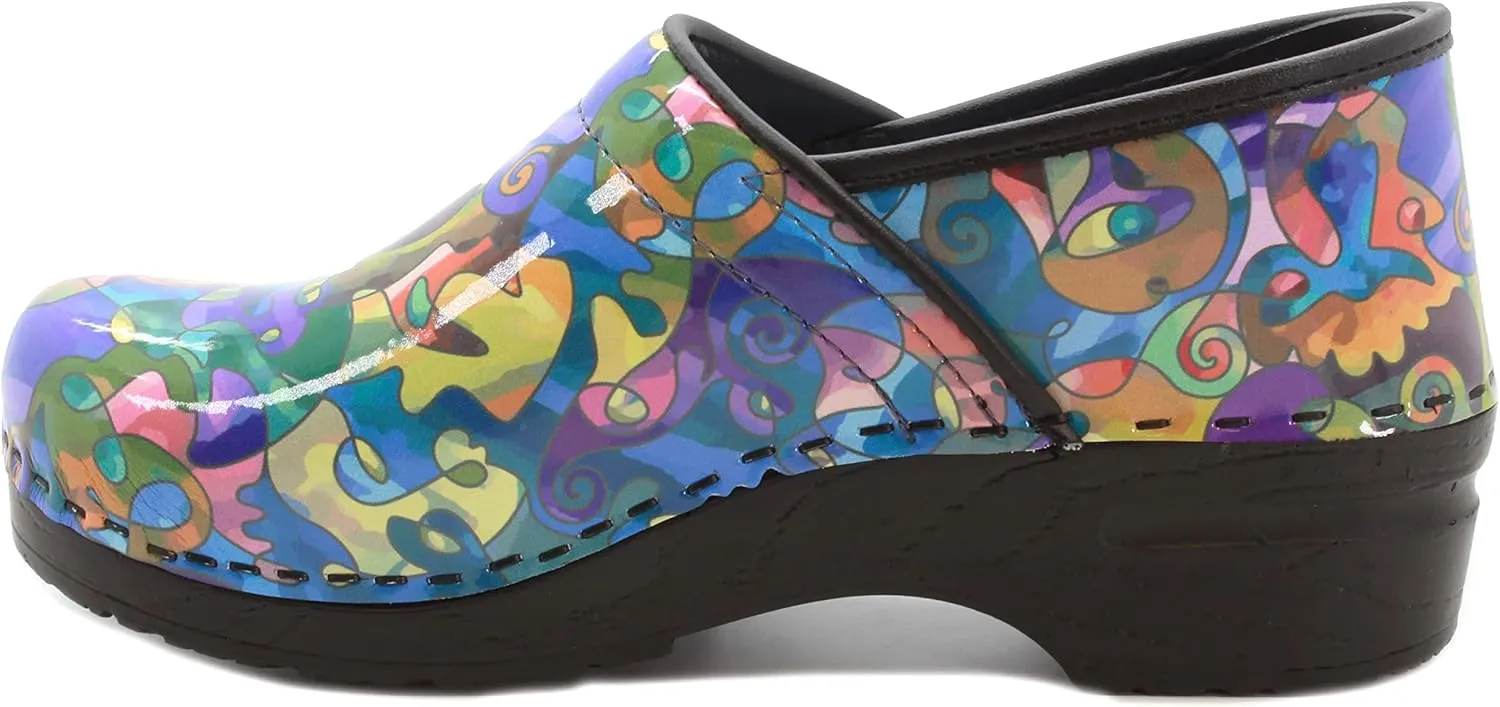 KLGN Women's Professional Plus Patent Leather Clogs