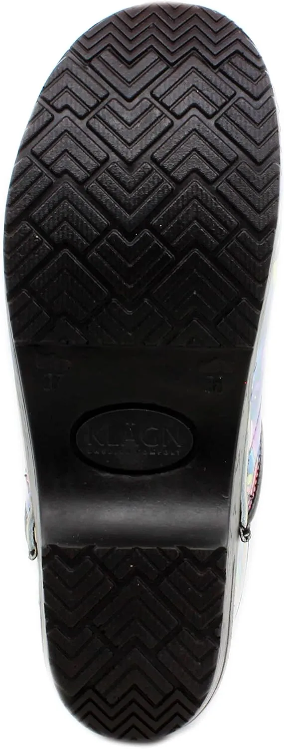 KLGN Women's Professional Plus Patent Leather Clogs