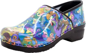 KLGN Women's Professional Plus Patent Leather Clogs