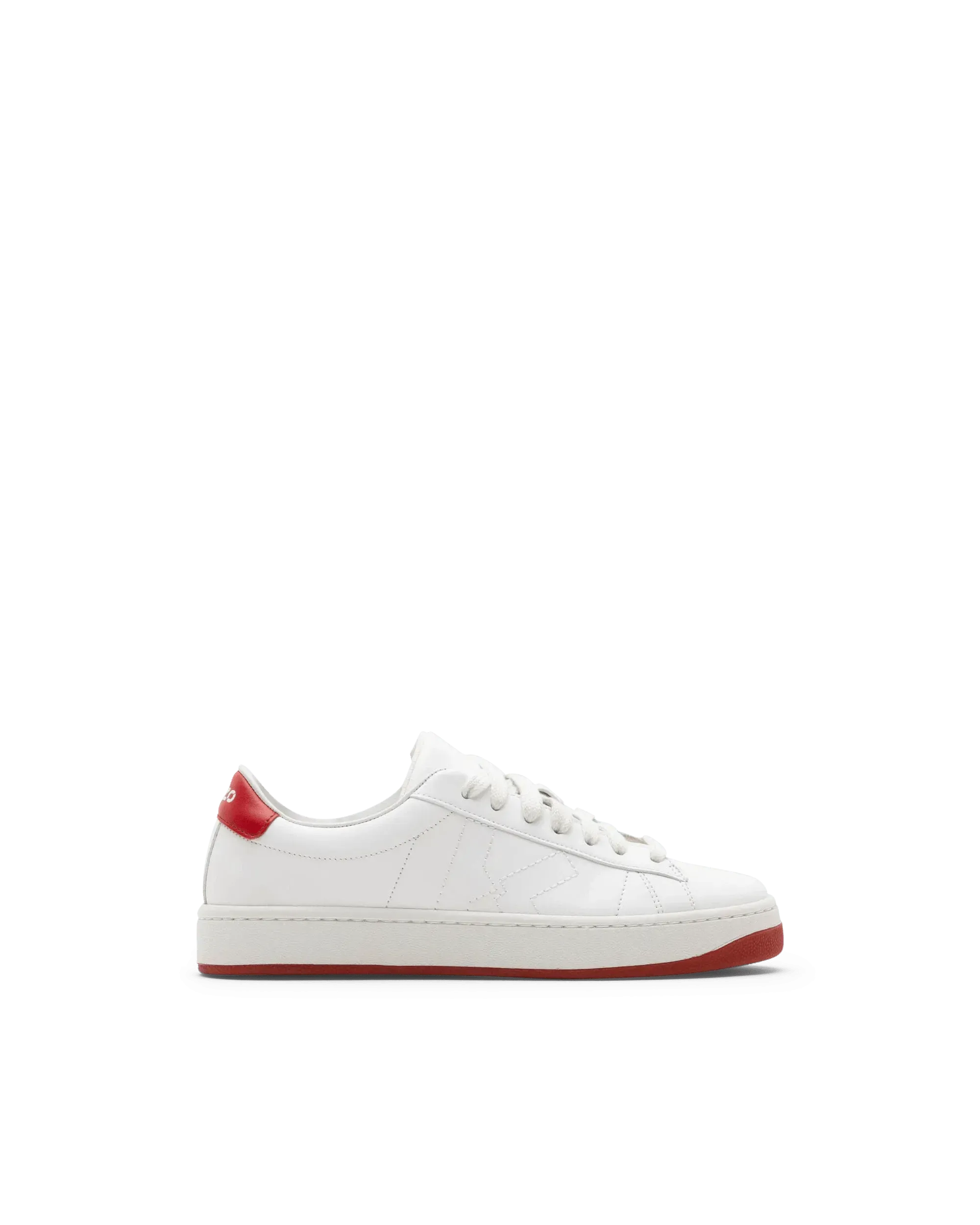 Kourt Red-Detail Lace Up Sneakers
