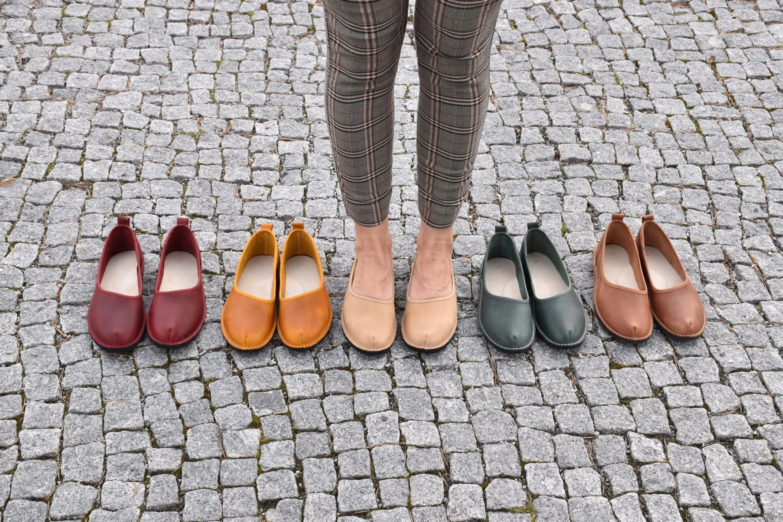 Kuutsid Leather Flats - Red