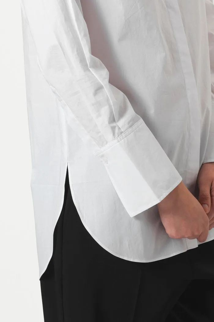Larkin LS Classic Shirt - White Alyssum