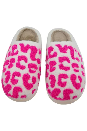 Leopard Slippers - Pink
