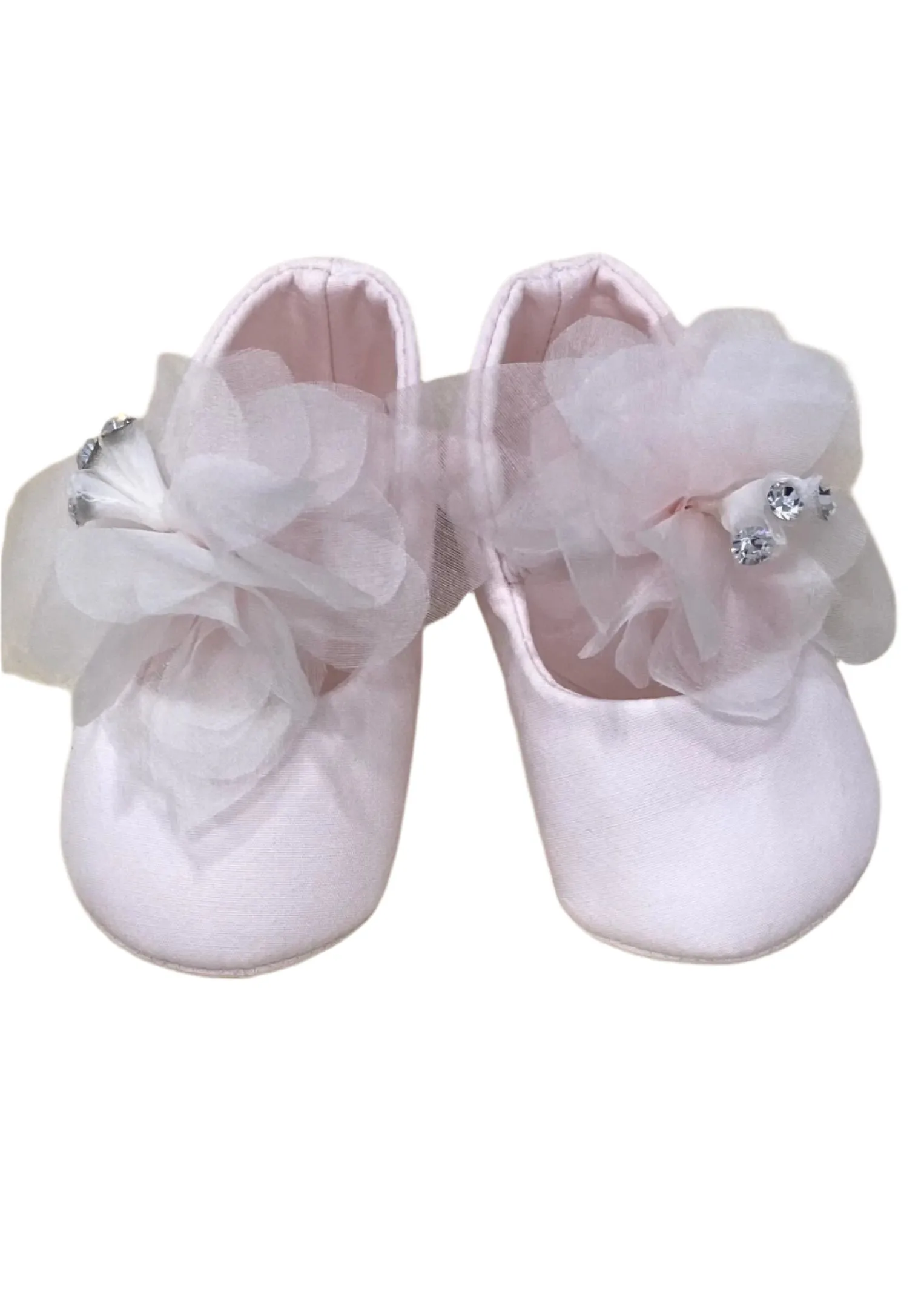Little Shoe with Flower and Rhinestone