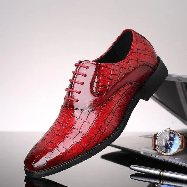 Luxury British Style Leather Oxford Men Dress Shoes