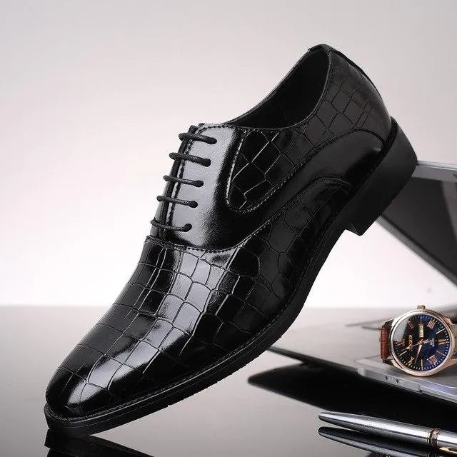 Luxury British Style Leather Oxford Men Dress Shoes