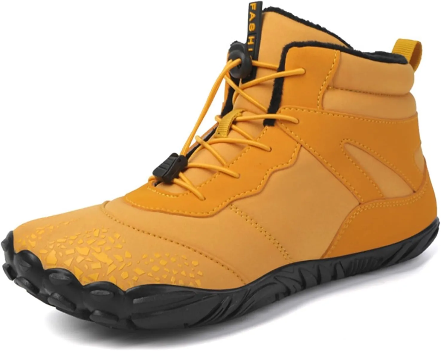 Men Work Boots Steel Toe Hiking Sneakers Warm Fur Lined Working Shoes for Women Business Casual Slip On Platform Shoes Lightweight Comfortable Hike Grounded Footwear