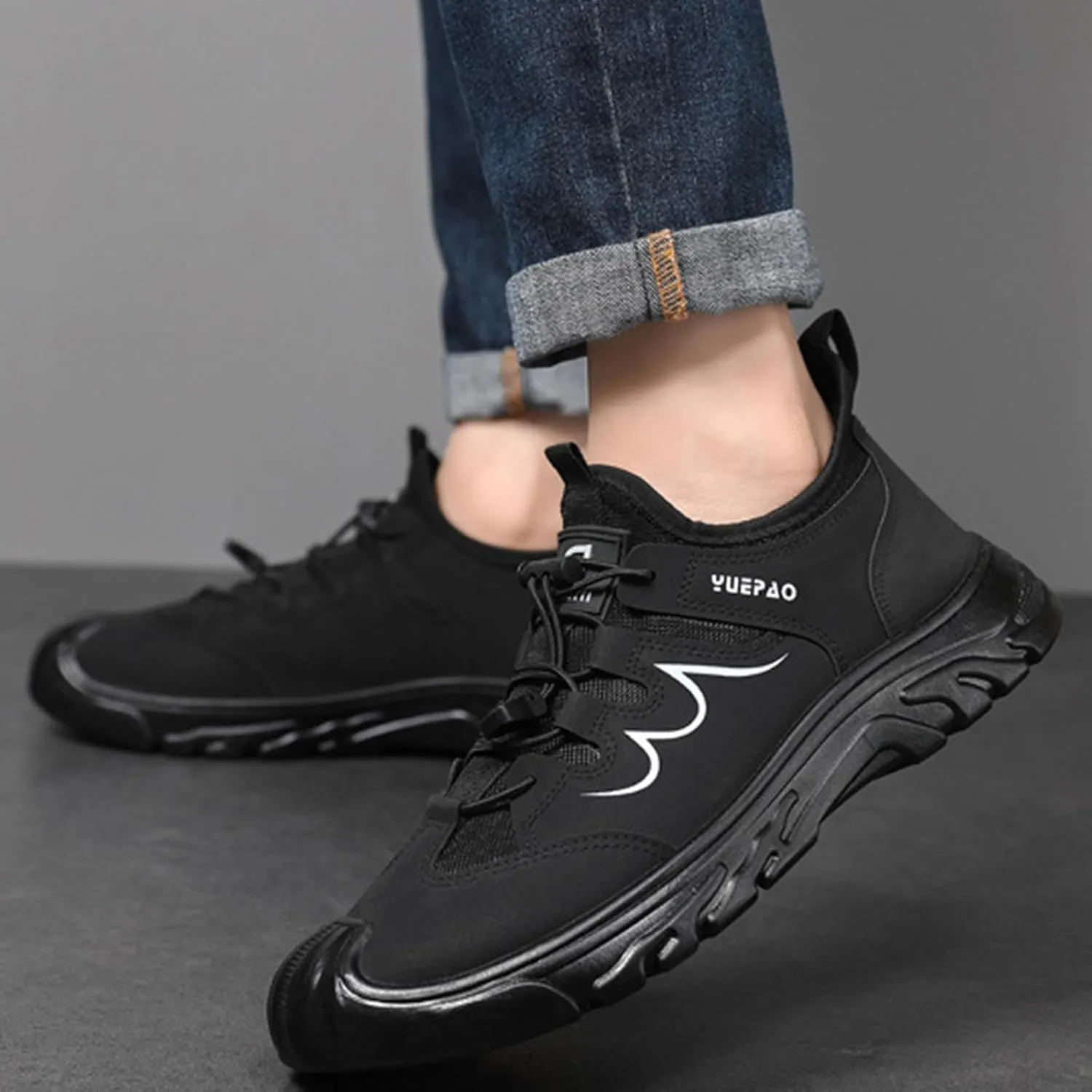 Men's Sneakers Fashionable Casual Shoes for Hiking and Outdoor Activities Comfortable Lightweight Performance