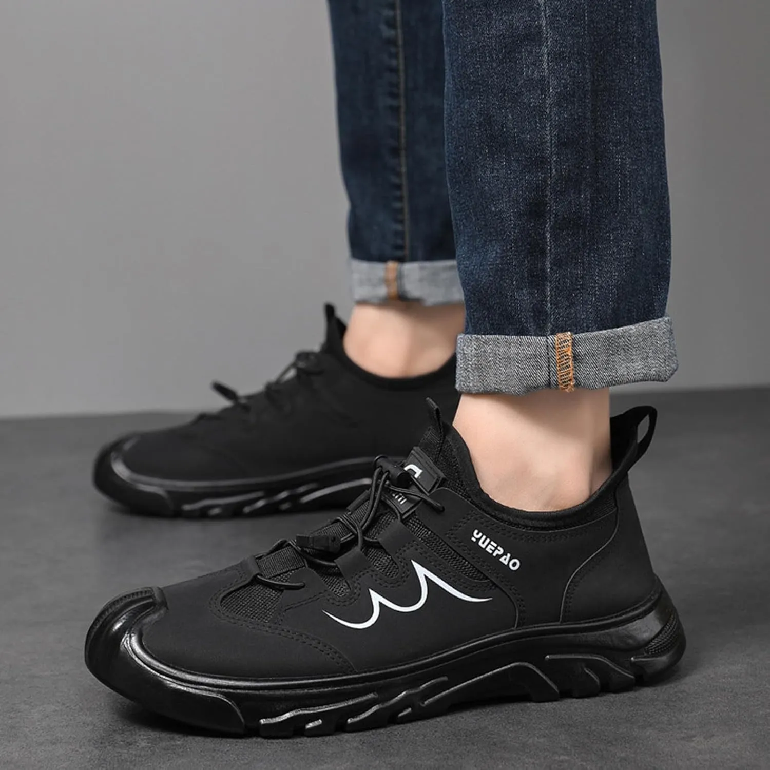 Men's Sneakers Fashionable Casual Shoes for Hiking and Outdoor Activities Comfortable Lightweight Performance