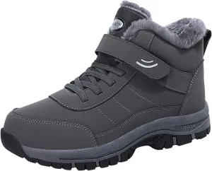 Mens Work Boots Wide Width Hiking Sneakers Warm Ankle Women's Working Shoes Nonslip Work Botas Soft Toe Non Slip Rubber Sole Hike Grounded Footwear