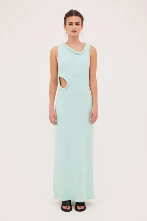 MINT CREPE LAZARE DRESS