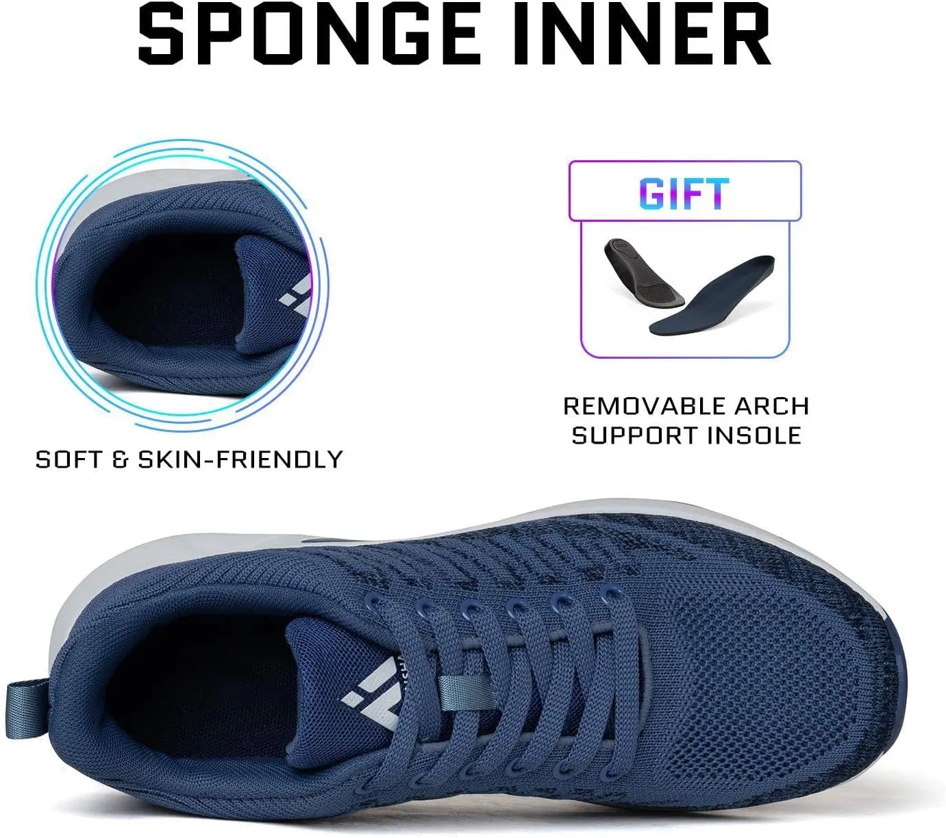 Mishansha Womens Sneakers Air Cushion Running Tennis Shoes Women Lightweight Arch Support Walking Shoes