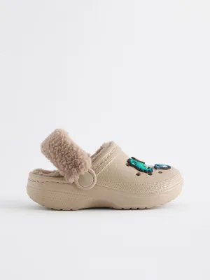Neutral Lined Clogs Slippers