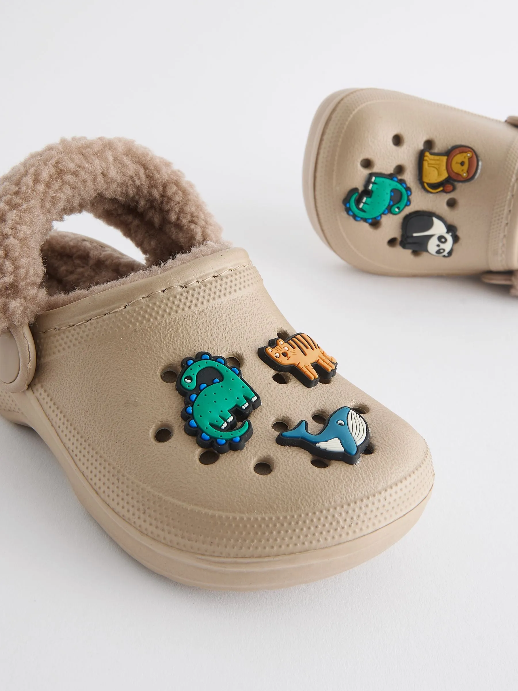 Neutral Lined Clogs Slippers