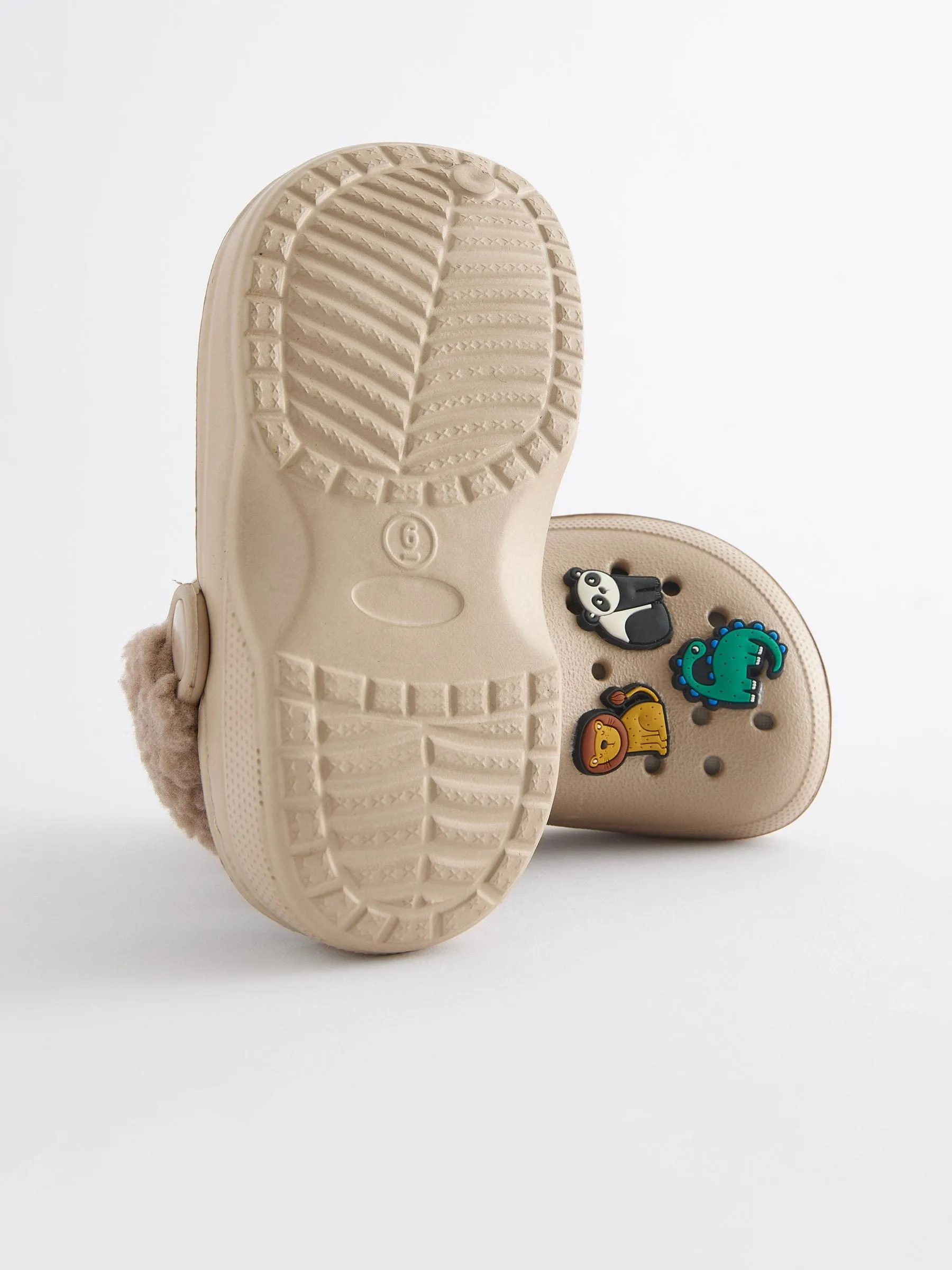 Neutral Lined Clogs Slippers