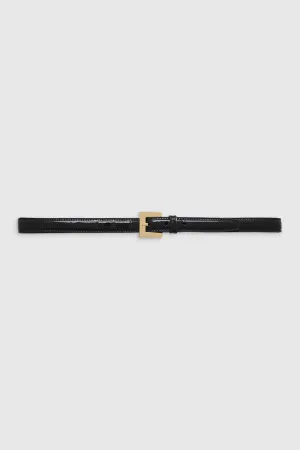 Nicola Belt Black Patent