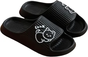 Pillow Slippers for Women and Men Shower Slides Non Slip Quick Drying Bathroom Ballerina Slippers Women