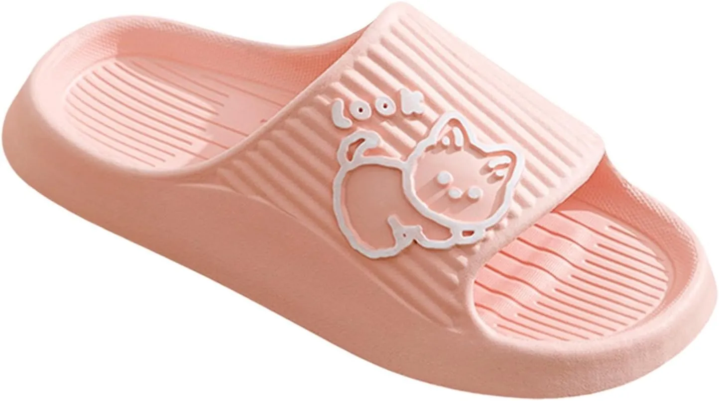 Pillow Slippers for Women and Men Shower Slides Non Slip Quick Drying Bathroom Ballerina Slippers Women